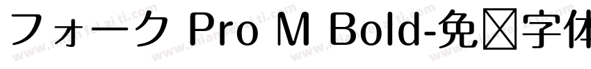 フォーク Pro M Bold字体转换